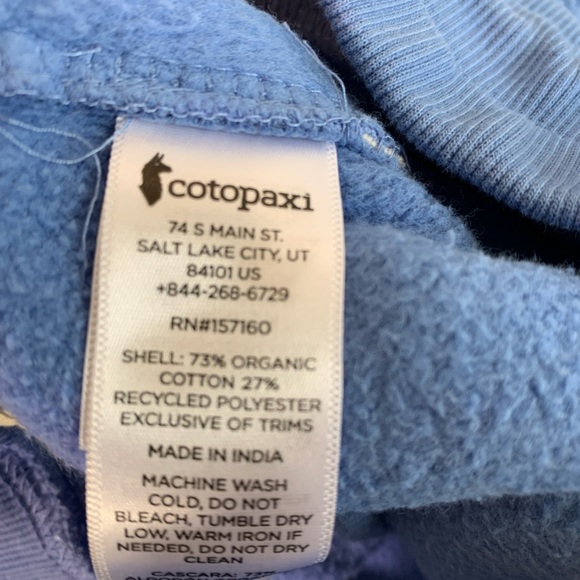 Cotopaxi Blue Fleece Sweatpants Jogger Pants Size‎ Medium - Picture 6 of 6